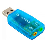 Placa De Audio Usb Externa Audio 5.1 Musicapilar