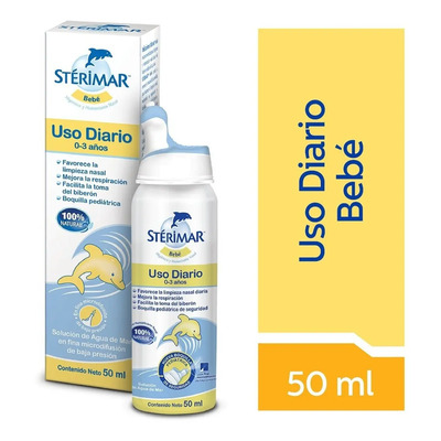 Stérimar Solución Humidificante Nasal Bebé 50 Ml. Mejora La Respiración. Para La Higiene Y Limpieza Diaria. Con Boquilla Pediátrica De Seguridad. Facilita La Alimentación Y Promueve Un Sueño Tranquilo | MercadoLibre