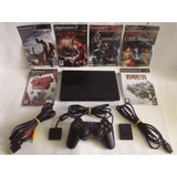 Playstation2 Slim+chip+memoria+control+cables+4juegos Gratis