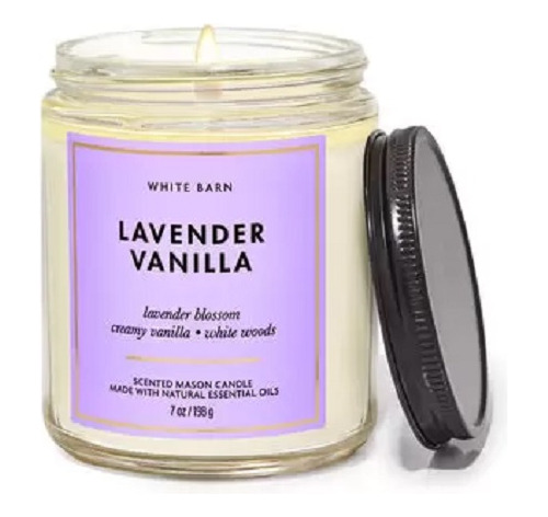 Vela Pavio Simples Lavender & Vanilla