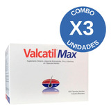 Pack X3 Unidades Valcatil Max 120 Capsulas Blandas