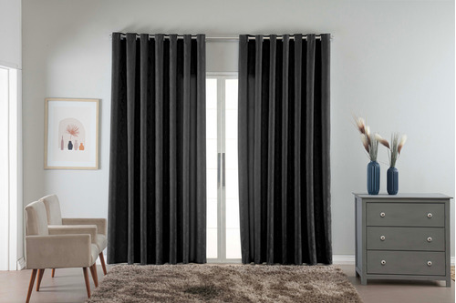 Cortina Jacquard Semi Blackout 3 00mts X 2 50 Mts Esticada