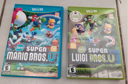 Dos Juegos Wii U New Super Mario Y Luigi Bros U 