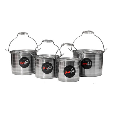 Juego De Vaporera Hot Spot Espiral 16pz Acero Inoxidable 1mm Color Metal | Envío gratis