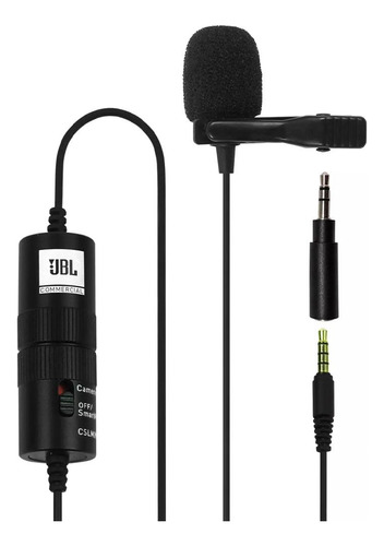 Microfone De Lapela A Bateria Jbl Cslm20b Preto