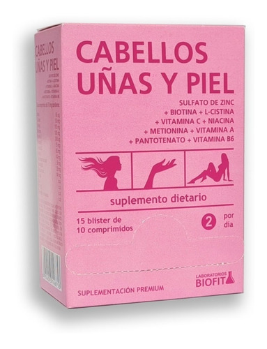 Cabellos Uñas Y Piel X 150 Comprimidos Biofit