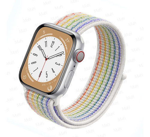 Correa De Nailon Para Apple Watch Pulsera De 44 Mm 40 Mm 42