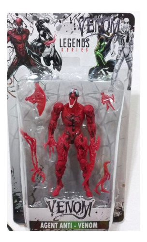 Muñeco Venom Carnage Articulado Con Luz + Accesorios