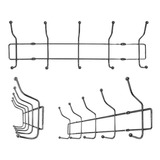 Gancho Cabideiro De Parede Porta Chaves 10 Compartimentos