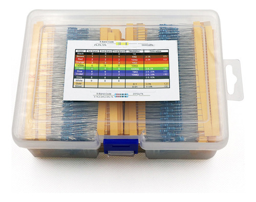 Resistor Comúnmente 2600 Piezas, Kit Eléctrico, Caja De Meta