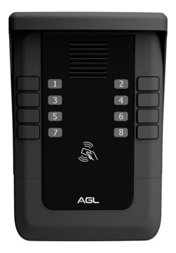 Porteiro Coletivo Agl 8 Pontos S500 Tag Leitor Rfid