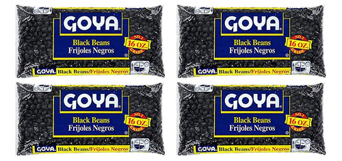 Black Beans Dry 14oz (paquete De 4)