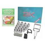 Kit Ventosa Bk Com 20 Copos C/ Livro Ventosaterapia