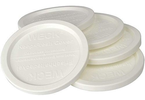 Weck Frasco Grande Paquete De 5 Keep Fresh Plástico Tapas, P