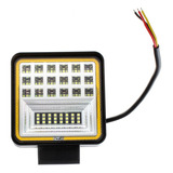 Faro Led Cuadrado Amarillo 