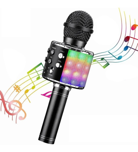 Micrófono Karaoke 4 En 1 Microfono Inalámbrico Portátil