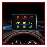 Pantalla Frontal P16 Hud Obd2, Temperatura Del Coche (km/h)