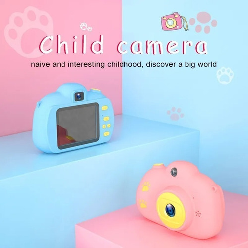 Cámara Digital Para Niños Y Niñas Foto-video +microsd 8 Gb 