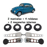 Kit 2 Manivelas 2 Maçanetas Porta Vw Fusca 1970 A 1976 1977