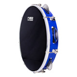 Pandeiro Ans Azul 10 Pele Poly Preta Phx