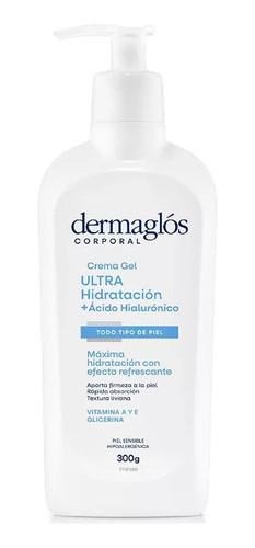 Dermaglós Corporal Ultra Hidratación+ácido Hialurónico 300g