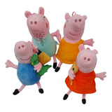 Peluche Peppa Pig Familia: George, Papa ,mama ,peppa Pig.