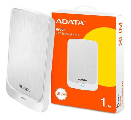 Disco Duro Externo Adata 1tb Con Diseño Ultradelgado Blanco