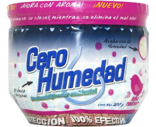 Cero Humedad Deshumidificador Ambiental Aroma Primavera 200g