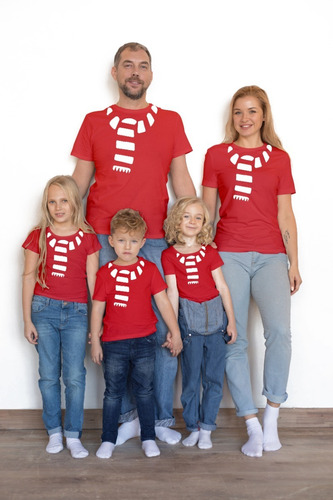 Camisetas Adultos Y Niños Personalizadas Duende Navideño