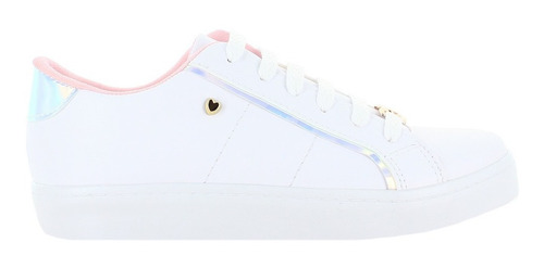 Pink Latte Tenis Urbano Blanco Con Cromo Para Mujer 78447