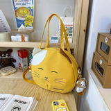 1 Bolso De Hombro Kawaii Con Diseño De Gato Para Mujer, Bandol