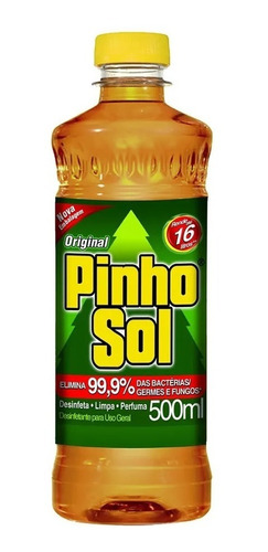 Atacado C/15 Desinfetante Pinho Sol Original 500ml ( 15 Fr )