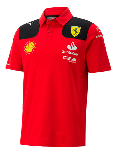 Camiseta Polo Ferrari Oficial 2023 Fórmula 1 Original