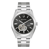 Reloj Automático Bulova Para Hombre Con Correa De Acero Inox