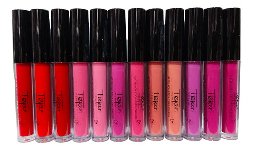 Labial Mate Liquido Labios Atrevidas X 12 Unidades