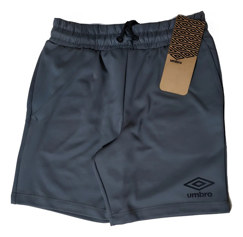 Short Umbro Basico Mod Ub22200 Niño Gris 100% Original | Envío gratis