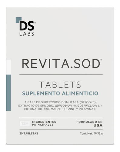 Revita.sod® Tabletas Para La Pérdida De Cabello Por Estrés Ds Laboratories Regeneración Capilar