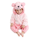 Macacão Unissex Para Bebês Kigurumi, Pijama Infantil, Urso R