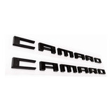 2 Emblemas Letras Chevrolet Camaro Negro 2015 2013 2011 2010