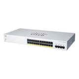 Switch Cisco Cbs220 24p Giga Adm Sfp 4x1gb Cbs220-24t-4g-ar