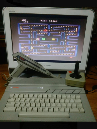 Atari 65 Xe Completo Con Caja Y 5 Juegos 