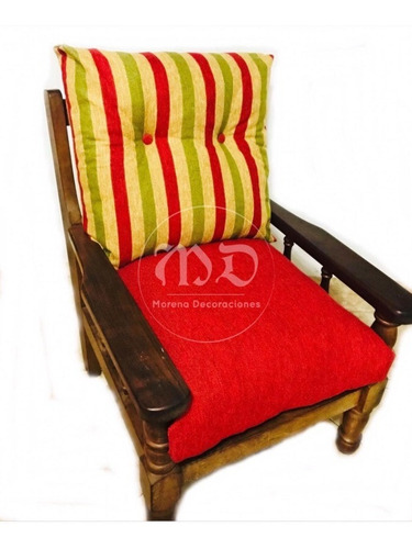 Almohadones Para Sillones De Algarrobo Jaquard 60x60 Cierre