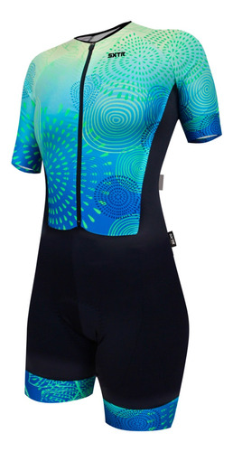 Roupa Ciclista Macaquinho Feminino Sportxtreme Limonê