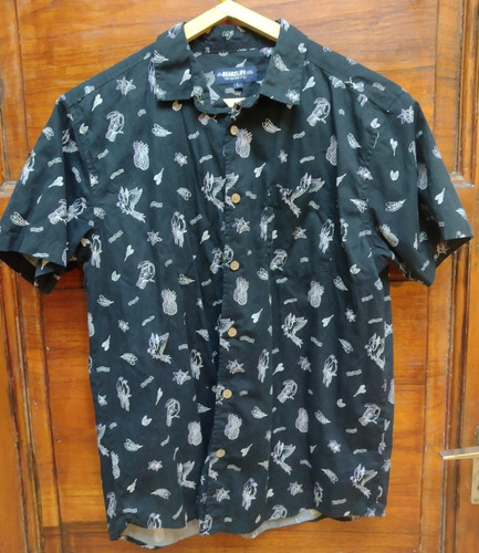 Camisa Hawaiana Manga Corta Algodón Estampada