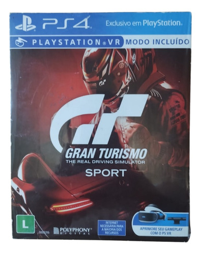 Gran Turismo Sport Ps4 Mídia Física Capinha De Papelão