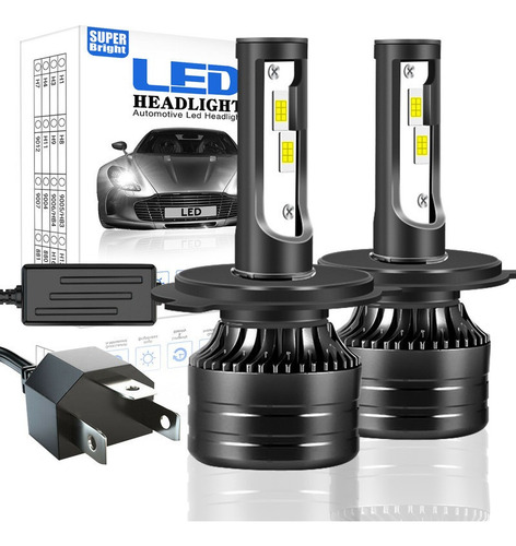 H4 9006 Kit De Focos Led 30000lm Haz Alto Y Bajo Para Vw