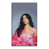 Cuadro Decorativo Dua Lipa 29x50 Cm Levitating Musica Album 