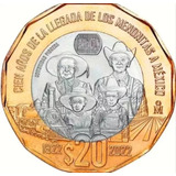 Moneda 20 Pesos 100 Años De La Llegada De Los Menonitas 2022