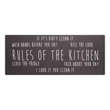 Tapete De Cocina Dib Kitchen Mat 45x120 Cm Diseños Varios Diseño De La Tela Rules