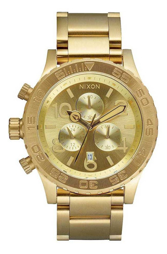 Reloj Nixon 42-20 Chrono Champagne Gold Amber Shoesfactory4